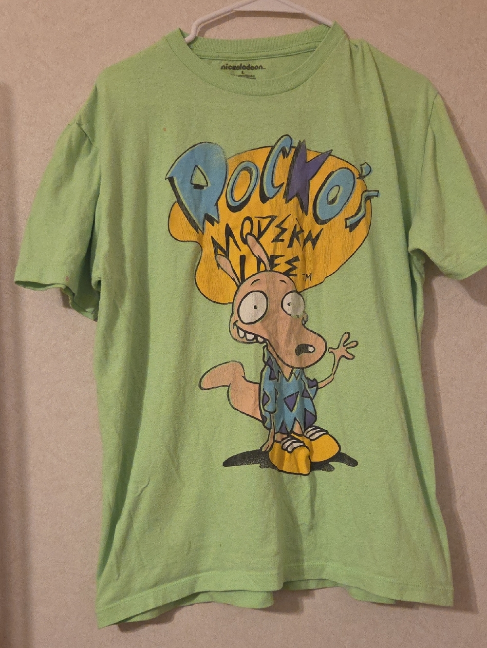 Nickelodeon Rocko's Modern Life Lime Green Graphic Tee